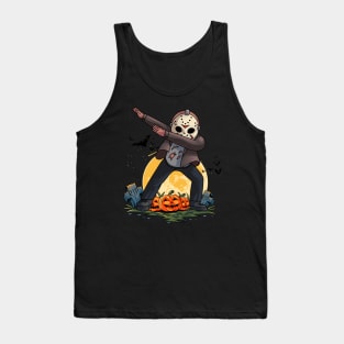 Dabbing Serial Killer Mask Halloween Tank Top